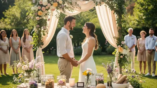 Beispielbild für kreative Hochzeiten mit kostenloser Eheschließung und DIY-Elementen