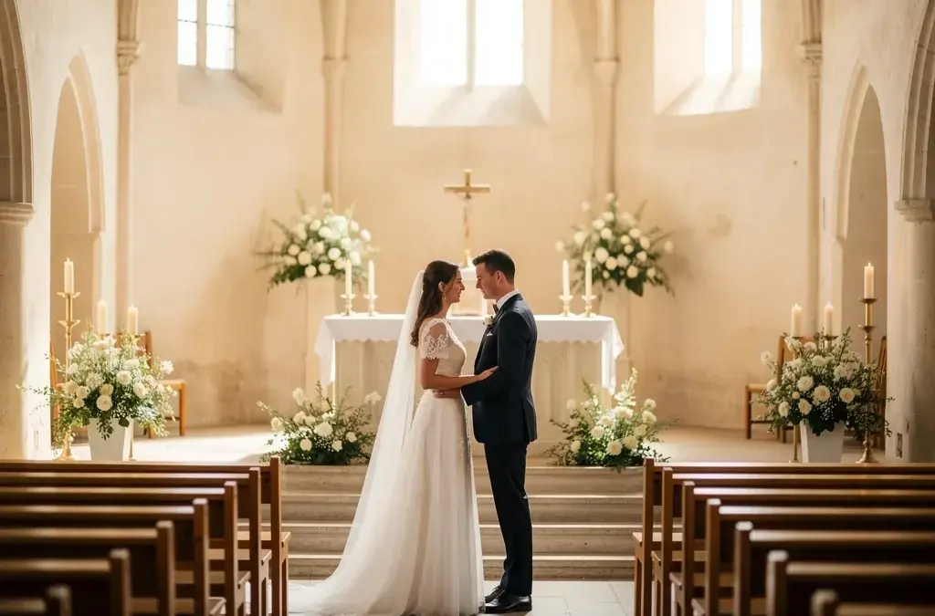Trauung nach Standesamt mit traditionellen Ritualen und Segensfeier in der Kirche