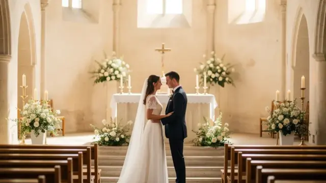 Trauung nach Standesamt mit traditionellen Ritualen und Segensfeier in der Kirche