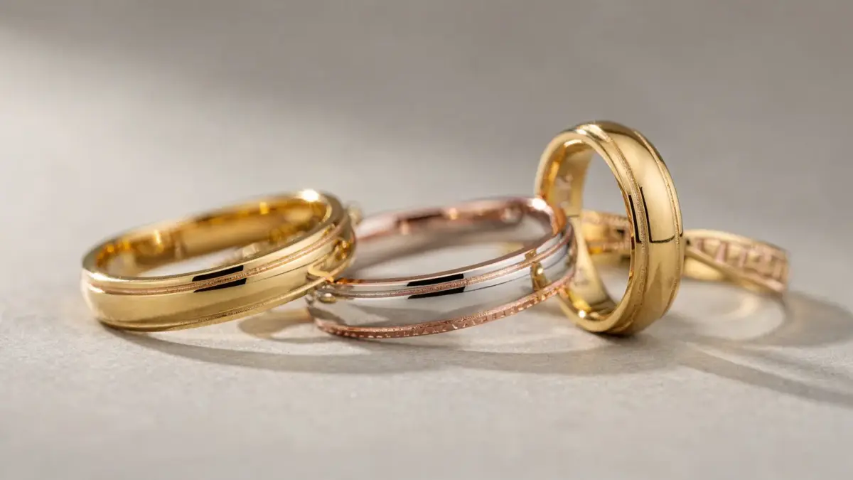 Eheringe mit Gravur-Symbolen als Motiv zum Thema Ehering-Gravur-Symbole