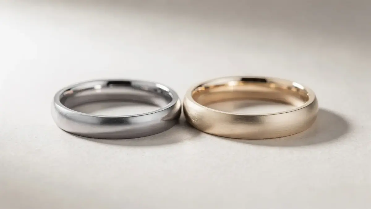 Palladium- und Weißgoldringe als Vergleich zu Farbe, Robustheit und Pflege