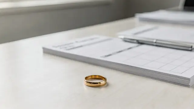 Kalender und Formulare auf einem Schreibtisch zum Thema Fristen nach der Hochzeit ändern