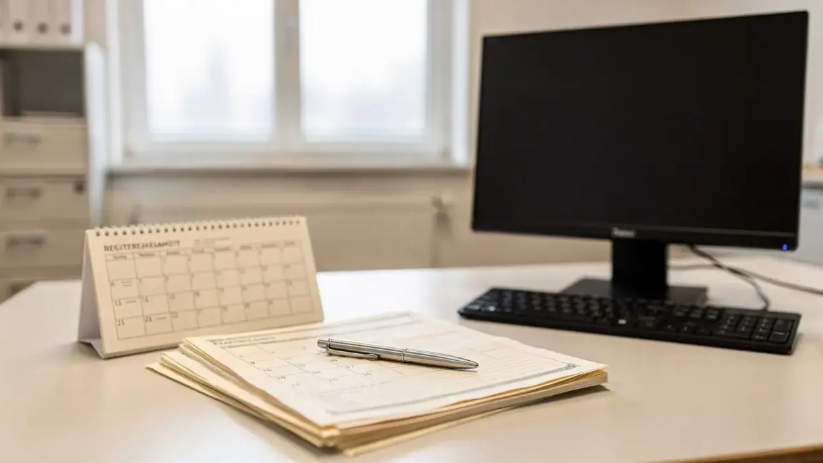 Standesamt-Dokumente und Kalender zur Trauung anmelden Frist